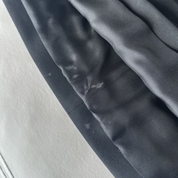 Saint Laurent Wool Wrap Skirt size FR 36 Black Leather Trim - Picture 12 of 16